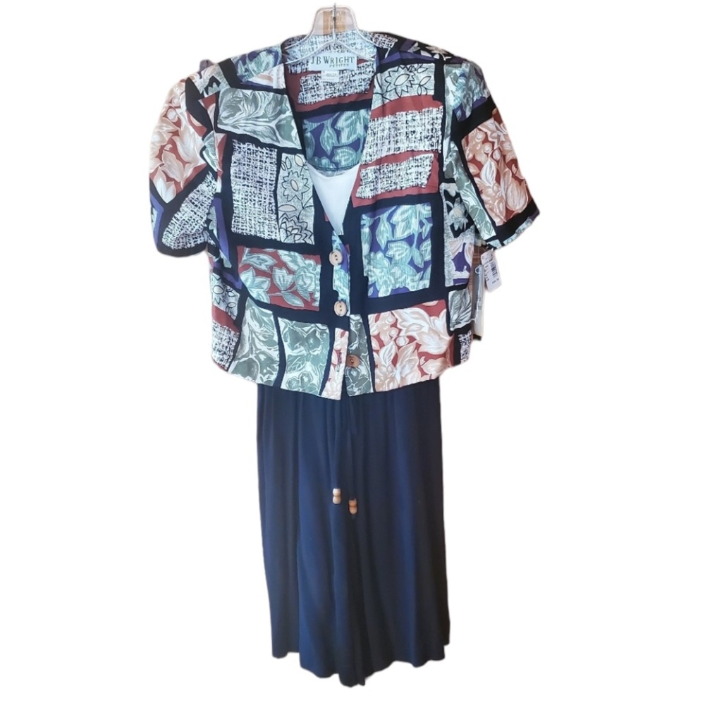 NWT 1980s JB Wright Shorts Romper & Blazer